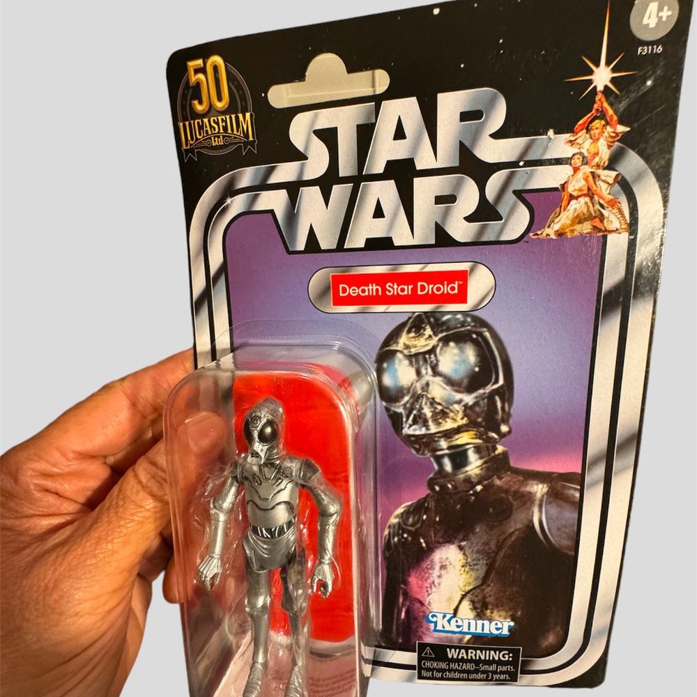 Star Wars death star droid 3.75 new sealed 50th anniversary